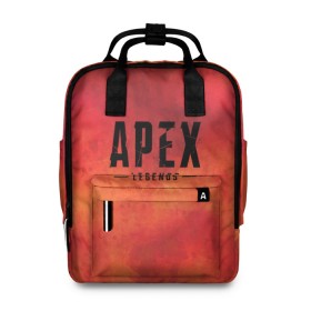 Женский рюкзак 3D с принтом Apex Legends в городе Новоалтайск, 100% полиэстер | лямки с регулируемой длиной, сверху ручки, чтобы рюкзак нести как сумку. Основное отделение закрывается на молнию, как и внешний карман. Внутри два дополнительных кармана, один из которых закрывается на молнию. По бокам два дополнительных кармашка, куда поместится маленькая бутылочка
 | apex | bangalore | battle | bloodhound | caustic | frontier | gibraltar | legends | lifeline | mirage | pathfinder | royale | shooter | wraith | битва | королевская | легенды | фронтир | шутер