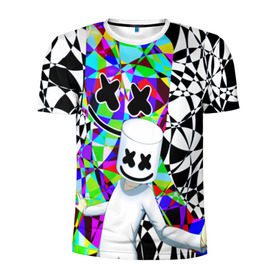 Мужская футболка 3D спортивная с принтом Marshmello в городе Новоалтайск, 100% полиэстер с улучшенными характеристиками | приталенный силуэт, круглая горловина, широкие плечи, сужается к линии бедра | alone | beautiful now | disc | dj | jockey | marshmallow | американский | диджей | дискотека | маршмэллоу | продюсер