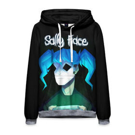 Мужская толстовка 3D с принтом Sally Face (11) в городе Новоалтайск, 100% полиэстер | двухслойный капюшон со шнурком для регулировки, мягкие манжеты на рукавах и по низу толстовки, спереди карман-кенгуру с мягким внутренним слоем. | face | fisher | larry johnson | mask | sally | sally face | sally fisher | демоны | духи | маска | призраки | салли | салли фейс | салли фишер | фейс