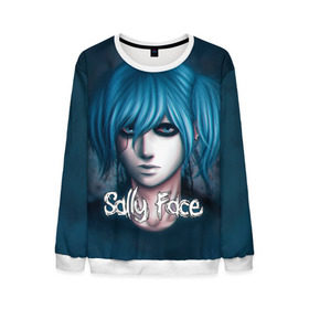 Мужской свитшот 3D с принтом Sally Face (14) в городе Новоалтайск, 100% полиэстер с мягким внутренним слоем | круглый вырез горловины, мягкая резинка на манжетах и поясе, свободная посадка по фигуре | face | fisher | larry johnson | mask | sally | sally face | sally fisher | демоны | духи | маска | призраки | салли | салли фейс | салли фишер | фейс