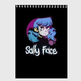 Скетчбук с принтом Sally Face (15) в городе Новоалтайск, 100% бумага
 | 48 листов, плотность листов — 100 г/м2, плотность картонной обложки — 250 г/м2. Листы скреплены сверху удобной пружинной спиралью | face | fisher | larry johnson | mask | sally | sally face | sally fisher | демоны | духи | маска | призраки | салли | салли фейс | салли фишер | фейс