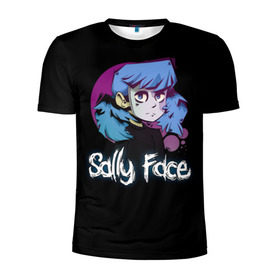 Мужская футболка 3D спортивная с принтом Sally Face (15) в городе Новоалтайск, 100% полиэстер с улучшенными характеристиками | приталенный силуэт, круглая горловина, широкие плечи, сужается к линии бедра | face | fisher | larry johnson | mask | sally | sally face | sally fisher | демоны | духи | маска | призраки | салли | салли фейс | салли фишер | фейс