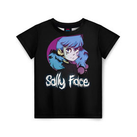 Детская футболка 3D с принтом Sally Face (15) в городе Новоалтайск, 100% гипоаллергенный полиэфир | прямой крой, круглый вырез горловины, длина до линии бедер, чуть спущенное плечо, ткань немного тянется | face | fisher | larry johnson | mask | sally | sally face | sally fisher | демоны | духи | маска | призраки | салли | салли фейс | салли фишер | фейс