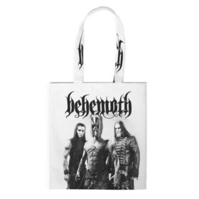 Шоппер 3D с принтом Behemoth в городе Новоалтайск, 100% полиэстер | Плотность: 200 г/м2; Размер: 34×35 см; Высота лямок: 30 см | behemoth | black metal | death metal | inferno | nergal | orion | seth | блэк метал | группы | дэт метал | метал | музыка | рок
