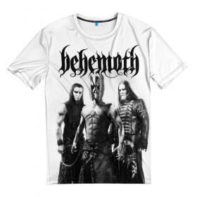 Мужская футболка 3D с принтом Behemoth в городе Новоалтайск, 100% полиэфир | прямой крой, круглый вырез горловины, длина до линии бедер | behemoth | black metal | death metal | inferno | nergal | orion | seth | блэк метал | группы | дэт метал | метал | музыка | рок