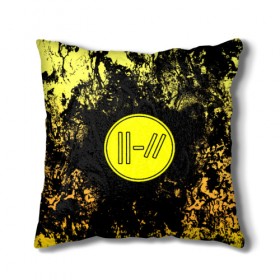 Подушка 3D с принтом TWENTY ONE PILOTS в городе Новоалтайск, наволочка – 100% полиэстер, наполнитель – холлофайбер (легкий наполнитель, не вызывает аллергию). | состоит из подушки и наволочки. Наволочка на молнии, легко снимается для стирки | city | josh dun | twenty one pilots | tyler joseph | urban | альбом | город | музыка