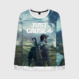 Мужской свитшот 3D с принтом Just Cause 4 в городе Новоалтайск, 100% полиэстер с мягким внутренним слоем | круглый вырез горловины, мягкая резинка на манжетах и поясе, свободная посадка по фигуре | 2019 | fight | jc4 | just cause | mix fight | shot | автомат | агент | битва | боевик | бой | взрыв | выстрел | джаст каус | драка | игра | игровая | компьютерная | миссия | оружие | симулятор | спецназ | турнир | экшен