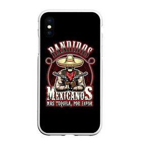 Чехол для iPhone XS Max матовый с принтом Bandidos в городе Новоалтайск, Силикон | Область печати: задняя сторона чехла, без боковых панелей | cartridges | drawing | graphic | hat | mexican | mexico | ornament | patterns | revolvers | rope | tape | tequila | thug | weapon | бандит | верёвка | графика | лента | мексика | мексиканский | орнамент | оружие | патроны | револьверы | рисунок | текила |