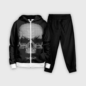 Детский костюм 3D с принтом Череп в городе Новоалтайск,  |  | background | black | day of the dead | death | drawing | graphics | h | halloween | points | raster | skeleton | skull | symbol | teeth | взгляд | графика | день мертвых | зубы | мексика | праздник | растр | рисунок | символ | скелет | точки | фо