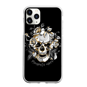 Чехол для iPhone 11 Pro Max матовый с принтом Memento mori в городе Новоалтайск, Силикон |  | Тематика изображения на принте: blac | death | drawing | flowers | graphics | head | ornament | patterns | remember | roses | skeleton | skull | symbol | голова | графика | надпись | орнамент | помни | рисунок | розы | символ | скелет | текст | узоры | фон | цветы | череп | чер