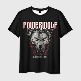 Мужская футболка 3D с принтом Powerwolf в городе Новоалтайск, 100% полиэфир | прямой крой, круглый вырез горловины, длина до линии бедер | heavy metal | metal | powerwolf | группы | метал | музыка | пауэр метал | рок | хеви метал