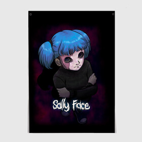Постер с принтом Sally Face (17) в городе Новоалтайск, 100% бумага
 | бумага, плотность 150 мг. Матовая, но за счет высокого коэффициента гладкости имеет небольшой блеск и дает на свету блики, но в отличии от глянцевой бумаги не покрыта лаком | face | fisher | larry johnson | mask | sally | sally face | sally fisher | демоны | духи | маска | призраки | салли | салли фейс | салли фишер | фейс