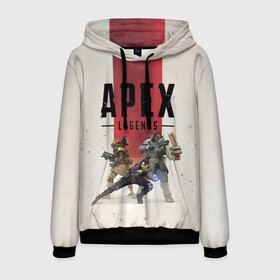Мужская толстовка 3D с принтом APEX LEGENDS (Titanfall) в городе Новоалтайск, 100% полиэстер | двухслойный капюшон со шнурком для регулировки, мягкие манжеты на рукавах и по низу толстовки, спереди карман-кенгуру с мягким внутренним слоем. | apex | apexlegends | battle | fall | legends | online | robot | royale | titan | titanfall | апекс | битва | игра | игры | королевская | легенд | легендс | легенды | лого | меха | мехи | онлайн | роботы | символ | титанфол | шутер