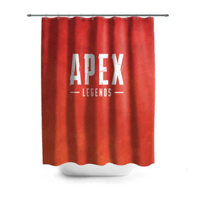 Штора 3D для ванной с принтом APEX LEGENDS в городе Новоалтайск, 100% полиэстер | плотность материала — 100 г/м2. Стандартный размер — 146 см х 180 см. По верхнему краю — пластиковые люверсы для креплений. В комплекте 10 пластиковых колец | apex | apexlegends | battle | fall | legends | online | robot | royale | titan | titanfall | апекс | битва | игра | игры | королевская | легенд | легендс | легенды | лого | меха | мехи | онлайн | роботы | символ | титанфол | шутер