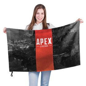 Флаг 3D с принтом APEX LEGENDS (Titanfall) в городе Новоалтайск, 100% полиэстер | плотность ткани — 95 г/м2, размер — 67 х 109 см. Принт наносится с одной стороны | apex | apexlegends | battle | fall | legends | online | robot | royale | titan | titanfall | апекс | битва | игра | игры | королевская | легенд | легендс | легенды | лого | меха | мехи | онлайн | роботы | символ | титанфол | шутер