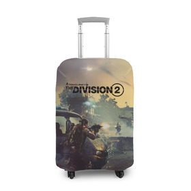 Чехол для чемодана 3D с принтом The Division 2 в городе Новоалтайск, 86% полиэфир, 14% спандекс | двустороннее нанесение принта, прорези для ручек и колес | division | the division | the division 2 | tom clancys the division 2 | агенты | бандиты | белый дом | вашингтон | война | разруха | солдаты | турель