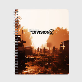 Тетрадь с принтом Tom Clancys The Division в городе Новоалтайск, 100% бумага | 48 листов, плотность листов — 60 г/м2, плотность картонной обложки — 250 г/м2. Листы скреплены сбоку удобной пружинной спиралью. Уголки страниц и обложки скругленные. Цвет линий — светло-серый
 | division | the division | the division 2 | tom clancys the division 2 | агенты | бандиты | белый дом | вашингтон | война | разруха | солдаты | турель