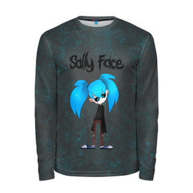 Мужской лонгслив 3D с принтом Sally Face в городе Новоалтайск, 100% полиэстер | длинные рукава, круглый вырез горловины, полуприлегающий силуэт | Тематика изображения на принте: blue | diane | face | fisher | gizmo | henry | johnson | killer | larry | sally | генри | гизмо | джонсон | диана | ларри | лицо | салли | фейс | фишер