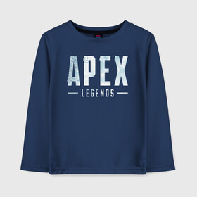 Детский лонгслив хлопок с принтом Snow Apex в городе Новоалтайск, 100% хлопок | круглый вырез горловины, полуприлегающий силуэт, длина до линии бедер | apex | battle royale | legends | titanfall | апекс | легенды | тайтанфол | титанфол