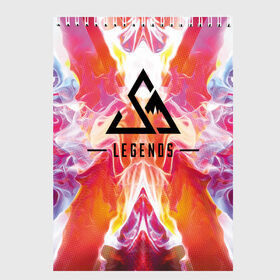 Скетчбук с принтом Legends Apex в городе Новоалтайск, 100% бумага
 | 48 листов, плотность листов — 100 г/м2, плотность картонной обложки — 250 г/м2. Листы скреплены сверху удобной пружинной спиралью | apex | battle royale | legends | titanfall | апекс | легенды | тайтанфол | титанфол