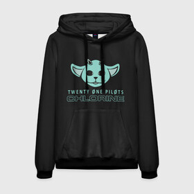 Мужская толстовка 3D с принтом Twenty One Pilots - Chlorine в городе Новоалтайск, 100% полиэстер | двухслойный капюшон со шнурком для регулировки, мягкие манжеты на рукавах и по низу толстовки, спереди карман-кенгуру с мягким внутренним слоем. | banditotour | chlorine | clip | jumpsuit | levitate | morph | my blood | ned | song | top | trench | twenty one pilots | twentyonepilots | джампсют | нед | твенти ван пилотс | топ | тренч | хлорин