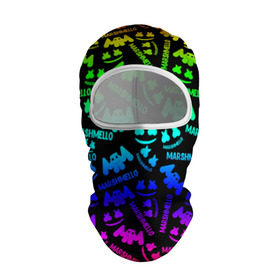 Балаклава 3D с принтом Marshmello в городе Новоалтайск, 100% полиэстер, ткань с особыми свойствами — Activecool | плотность 150–180 г/м2; хорошо тянется, но при этом сохраняет форму. Закрывает шею, вокруг отверстия для глаз кайма. Единый размер | christopher comstock | dj | marshmello | music | диджей | клубная музыка | клубняк | крис комсток | логотип | маршмэллоу | музыка