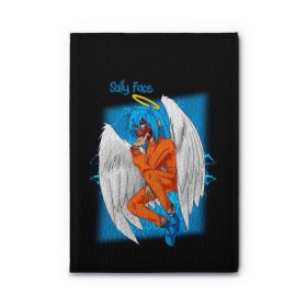Обложка для автодокументов с принтом Sally Face Angel в городе Новоалтайск, натуральная кожа |  размер 19,9*13 см; внутри 4 больших “конверта” для документов и один маленький отдел — туда идеально встанут права | cтикер | game | larry | logo | mask | new | sally face | sf | ангел | без маски | гизмо | девид | девочка | игра | казнь | компьютер | лари | ларри | логотип | мальчик | маска | молнии | мрачная | на лице | надпись | пых