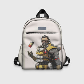 Детский рюкзак 3D с принтом Apex Legends в городе Новоалтайск, 100% полиэстер | лямки с регулируемой длиной, сверху петелька, чтобы рюкзак можно было повесить на вешалку. Основное отделение закрывается на молнию, как и внешний карман. Внутри дополнительный карман. По бокам два дополнительных кармашка | apex | battle royale | legends | titanfall | апекс | легенды | тайтанфол | титанфол