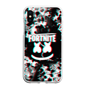Чехол для iPhone XS Max матовый с принтом FORTNITE & MARSHMELLO в городе Новоалтайск, Силикон | Область печати: задняя сторона чехла, без боковых панелей | black white | fortnite | fortnite 2 | fortnite x | marshmello | ninja | ninja hyper streamer | ninja streamer | streamer | tyler blevins | дизайн | игра | маршмелло | ниндзя | разрушение | стиль | улыбка | фортнайт | фортнайт 2 