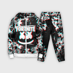 Детский костюм 3D с принтом FORTNITE  MARSHMELLO. в городе Новоалтайск,  |  | black white | fortnite | fortnite 2 | fortnite x | marshmello | ninja | ninja hyper streamer | ninja streamer | streamer | tyler blevins | дизайн | игра | маршмелло | ниндзя | разрушение | стиль | улыбка | фортнайт | фортнайт 2 