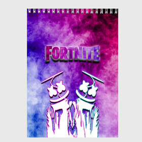 Скетчбук с принтом FORTNITE & MARSHMELLO (COLOR) в городе Новоалтайск, 100% бумага
 | 48 листов, плотность листов — 100 г/м2, плотность картонной обложки — 250 г/м2. Листы скреплены сверху удобной пружинной спиралью | color | fortnite | fortnite 2 | fortnite x | geometry | marshmello | ninja | streamer | texture | абстракция | геометрия | дизайн | дым | игра | красочный дым | маршмелло | ниндзя | радуга | силуэт | стиль | текстура | улыбка | 