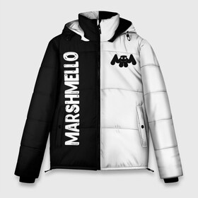 Мужская зимняя куртка 3D с принтом Marshmello в городе Новоалтайск, верх — 100% полиэстер; подкладка — 100% полиэстер; утеплитель — 100% полиэстер | длина ниже бедра, свободный силуэт Оверсайз. Есть воротник-стойка, отстегивающийся капюшон и ветрозащитная планка. 

Боковые карманы с листочкой на кнопках и внутренний карман на молнии. | black and white | christopher comstock | dj | marshmello | music | диджей | клубная музыка | клубняк | крис комсток | логотип | маршмэллоу | музыка | черно белый