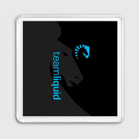 Магнит 55*55 с принтом TEAM LIQUID | ТИМ ЛИКВИД в городе Новоалтайск, Пластик | Размер: 65*65 мм; Размер печати: 55*55 мм | 2019 | blue | cybersport | esport | liquid | logo | pro league | team | team liquid | киберспорт | логотип | тим ликвид | фирменные цвета