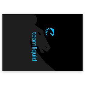 Поздравительная открытка с принтом TEAM LIQUID в городе Новоалтайск, 100% бумага | плотность бумаги 280 г/м2, матовая, на обратной стороне линовка и место для марки
 | 2019 | blue | cybersport | esport | liquid | logo | pro league | team | team liquid | киберспорт | логотип | тим ликвид | фирменные цвета
