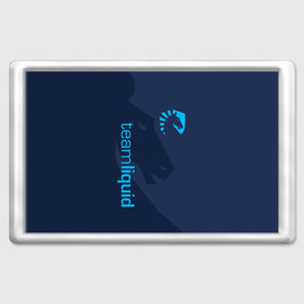 Магнит 45*70 с принтом TEAM LIQUID в городе Новоалтайск, Пластик | Размер: 78*52 мм; Размер печати: 70*45 | 2019 | blue | cybersport | esport | liquid | logo | pro league | team | team liquid | киберспорт | логотип | тим ликвид | фирменные цвета