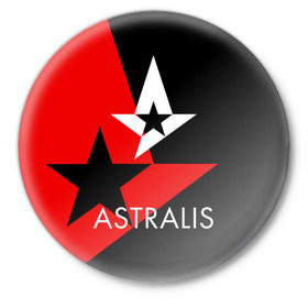 Значок с принтом ASTRALIS в городе Новоалтайск,  металл | круглая форма, металлическая застежка в виде булавки | Тематика изображения на принте: action | astralis | awp | counter strike | cs go | cs go global offensive | cybersport | faze clan | game | gamer | hyper beast | shooter | skin | team liquid | киберспорт | оружие | скины