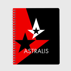 Тетрадь с принтом ASTRALIS в городе Новоалтайск, 100% бумага | 48 листов, плотность листов — 60 г/м2, плотность картонной обложки — 250 г/м2. Листы скреплены сбоку удобной пружинной спиралью. Уголки страниц и обложки скругленные. Цвет линий — светло-серый
 | action | astralis | awp | counter strike | cs go | cs go global offensive | cybersport | faze clan | game | gamer | hyper beast | shooter | skin | team liquid | киберспорт | оружие | скины