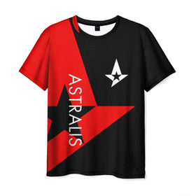 Мужская футболка 3D с принтом ASTRALIS в городе Новоалтайск, 100% полиэфир | прямой крой, круглый вырез горловины, длина до линии бедер | action | astralis | awp | counter strike | cs go | cs go global offensive | cybersport | faze clan | game | gamer | hyper beast | shooter | skin | team liquid | киберспорт | оружие | скины