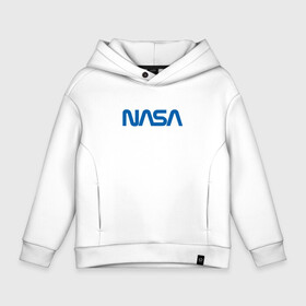 Детское худи Oversize хлопок с принтом NASA в городе Новоалтайск, френч-терри — 70% хлопок, 30% полиэстер. Мягкий теплый начес внутри —100% хлопок | боковые карманы, эластичные манжеты и нижняя кромка, капюшон на магнитной кнопке | galaxy | nasa | space | space company | star | астрономия | галактика | звезды | космическая компания | космос | наса