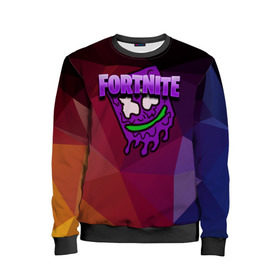 Детский свитшот 3D с принтом Fortnite & Marshmello. в городе Новоалтайск, 100% полиэстер | свободная посадка, прямой крой, мягкая тканевая резинка на рукавах и понизу свитшота | fortnite | fortnite 2 | fortnite x | geometry | marshmello | ninja | ninja hyper streamer | ninja streamer | streamer | texture | tyl | абстракция | геометрия | дизайн | игра | маршмелло | ниндзя | силуэт | стиль | текстура | ул