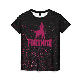 Женская футболка 3D с принтом Fortnite & Marshmello (Lama). в городе Новоалтайск, 100% полиэфир ( синтетическое хлопкоподобное полотно) | прямой крой, круглый вырез горловины, длина до линии бедер | fortnite | fortnite 2 | fortnite x | lama | marshmello | ninja | ninja hyper streamer | ninja streamer | streamer | tyler blevins | геометрия | гранж | дизайн | игра | лама | маршмелло | ниндзя | стиль | фортнайт | фортнайт 2 | 
