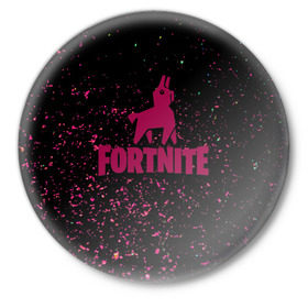 Значок с принтом Fortnite & Marshmello (Lama). в городе Новоалтайск,  металл | круглая форма, металлическая застежка в виде булавки | Тематика изображения на принте: fortnite | fortnite 2 | fortnite x | lama | marshmello | ninja | ninja hyper streamer | ninja streamer | streamer | tyler blevins | геометрия | гранж | дизайн | игра | лама | маршмелло | ниндзя | стиль | фортнайт | фортнайт 2 | 