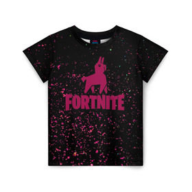 Детская футболка 3D с принтом Fortnite & Marshmello (Lama). в городе Новоалтайск, 100% гипоаллергенный полиэфир | прямой крой, круглый вырез горловины, длина до линии бедер, чуть спущенное плечо, ткань немного тянется | fortnite | fortnite 2 | fortnite x | lama | marshmello | ninja | ninja hyper streamer | ninja streamer | streamer | tyler blevins | геометрия | гранж | дизайн | игра | лама | маршмелло | ниндзя | стиль | фортнайт | фортнайт 2 | 