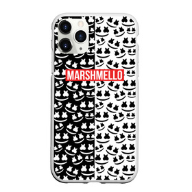 Чехол для iPhone 11 Pro Max матовый с принтом Marshmello в городе Новоалтайск, Силикон |  | black and white | christopher comstock | dj | logo | marshmello | music | диджей | клубная музыка | клубняк | крис комсток | логотип | маршмэллоу | музыка | черно белый