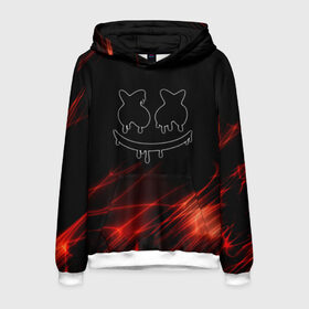 Мужская толстовка 3D с принтом Marshmello в городе Новоалтайск, 100% полиэстер | двухслойный капюшон со шнурком для регулировки, мягкие манжеты на рукавах и по низу толстовки, спереди карман-кенгуру с мягким внутренним слоем. | marshmello | диджей | звезды | клуб | клубная музыка | космос | маршмеллоу | маршмэлло | маршмэллоу | музыка | небо | ночь | электронная