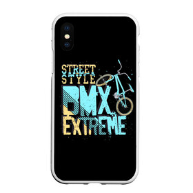Чехол для iPhone XS Max матовый с принтом Street style в городе Новоалтайск, Силикон | Область печати: задняя сторона чехла, без боковых панелей | background | bike | black | bmx | drawing | extreme | graphics | movement | power | splashes | sport | spots | street | style | брызги | велосипед | графика | движение | жёлтый | надпись | пятна | рисунок | сила | синий | спорт | стиль | текст | уличный |