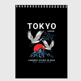 Скетчбук с принтом Tokyo в городе Новоалтайск, 100% бумага
 | 48 листов, плотность листов — 100 г/м2, плотность картонной обложки — 250 г/м2. Листы скреплены сверху удобной пружинной спиралью | Тематика изображения на принте: cities | country | japan | large | most | mountains | nagasaki | tokyo | travel | большие | восход | города | горы | графика | журавли | закат | летят | нагасаки | надпись | полет | птицы | путешествия | рисунок | самые | солнце | страна