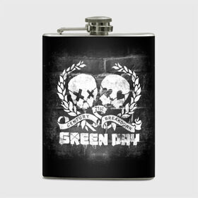 Фляга с принтом Green Day в городе Новоалтайск, металлический корпус | емкость 0,22 л, размер 125 х 94 мм. Виниловая наклейка запечатывается полностью | Тематика изображения на принте: green day | greenday | punk | rock | грин дэй | группы | музыка | панк | рок
