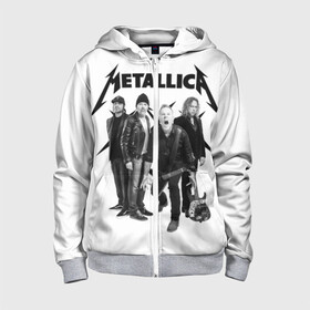 Детская толстовка 3D на молнии с принтом Metallica в городе Новоалтайск, 100% полиэстер |  манжеты и пояс оформлены широкой мягкой резинкой, двухслойный капюшон со шнурком для регулировки, спереди карманы и застежка-молния
 | heavy metal | metal | metallica | группы | метал | металлика | музыка | рок | трэш метал | хєви метал