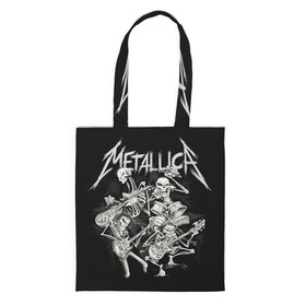 Шоппер 3D с принтом Metallica в городе Новоалтайск, 100% полиэстер | Плотность: 200 г/м2; Размер: 34×35 см; Высота лямок: 30 см | heavy metal | metal | metallica | группы | метал | металлика | музыка | рок | трэш метал | хєви метал